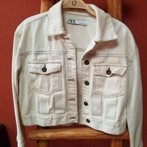 Zara denim crop jacket